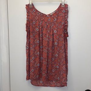 EUC cute sleeveless top XL fits 1X